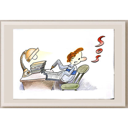 Ma Heng Chao 29x21cm Orijinal Karikatür BOD06345