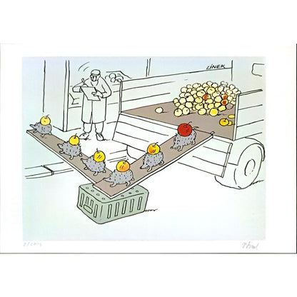 Vaclav Linek 29x21cm Orijinal Karikatür BOD06347
