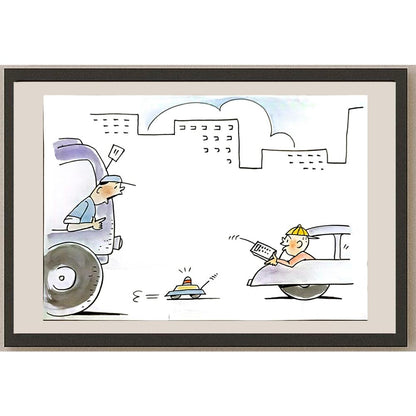Yu Tian Cheng 29x21cm Orijinal Karikatür BOD06349