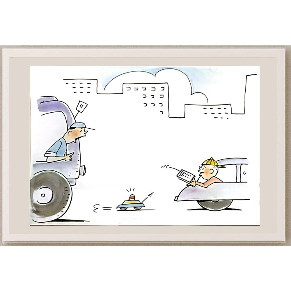 Yu Tian Cheng 29x21cm Orijinal Karikatür BOD06349