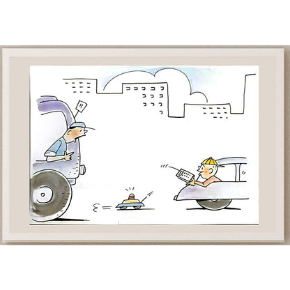Yu Tian Cheng 29x21cm Orijinal Karikatür BOD06349