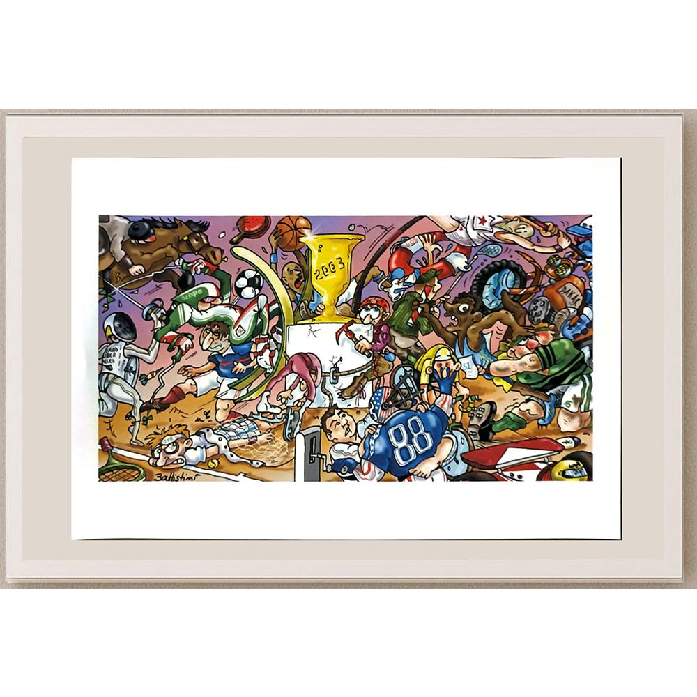 Laurent Battistini 29x21cm Orijinal Karikatür BOD06351