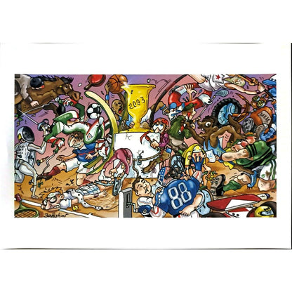 Laurent Battistini 29x21cm Orijinal Karikatür BOD06351