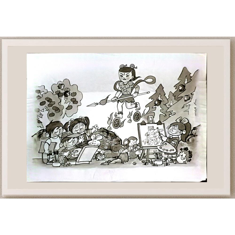 Miao Shaojun 29x21cm Orijinal Karikatür BOD06363
