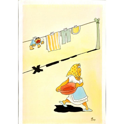 Babilig 29x21cm Orijinal Karikatür BOD06373