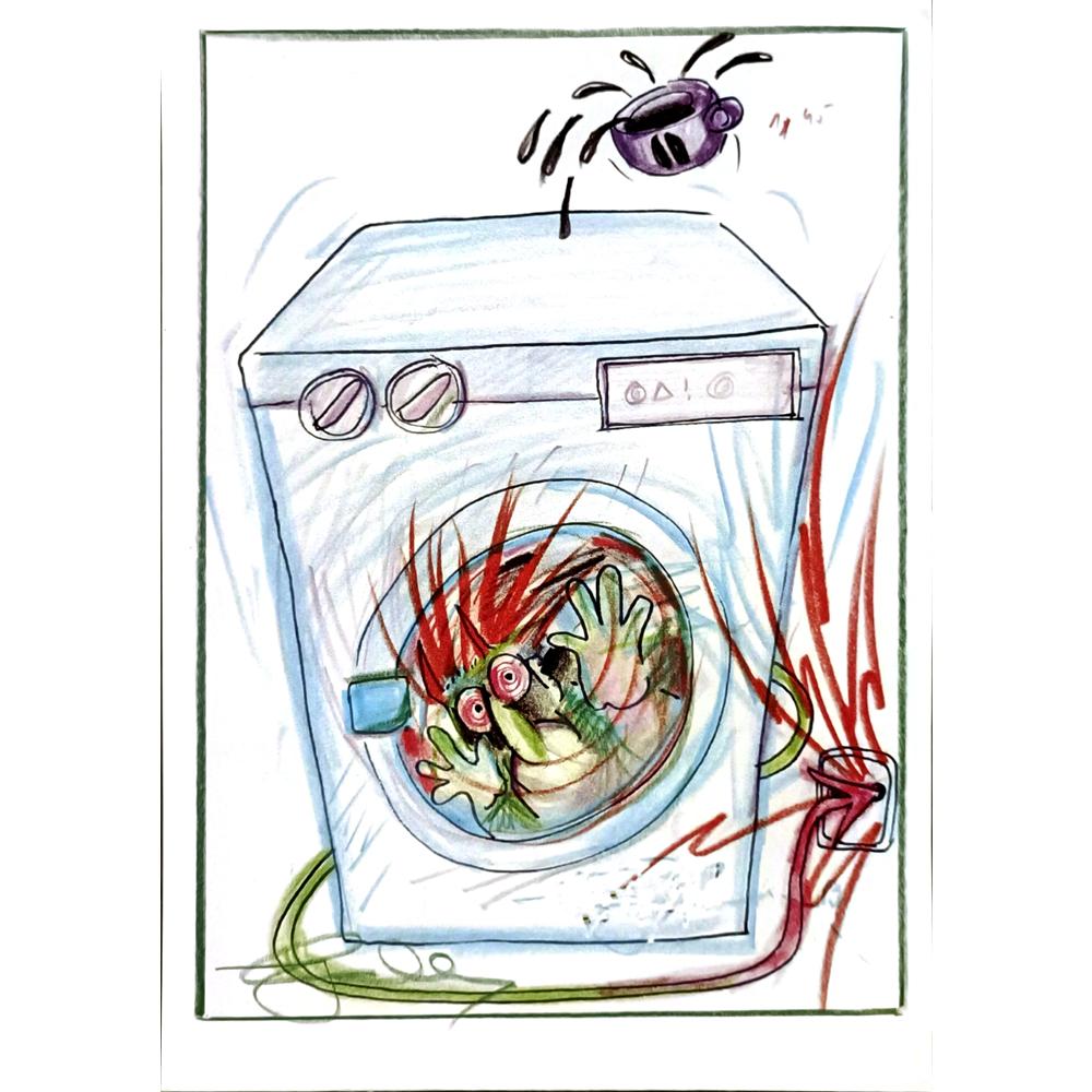 Davor Katunar 29x21cm Orijinal Karikatür BOD06376