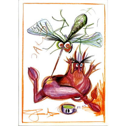 Davor Katunar 29x21cm Orijinal Karikatür BOD06378