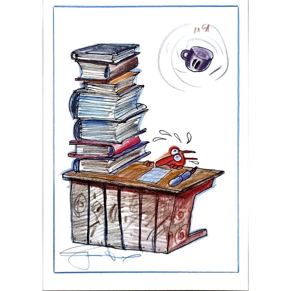 Davor Katunar 29x21cm Orijinal Karikatür BOD06379