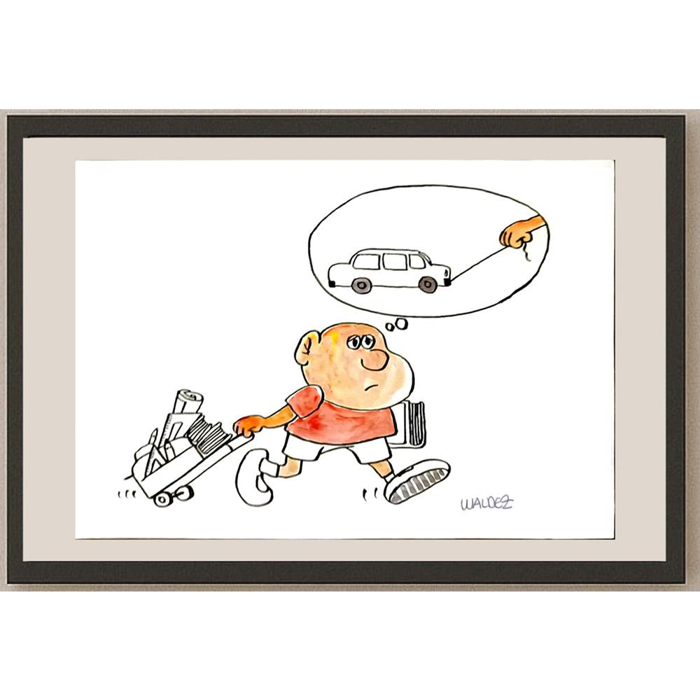 Raimundo Waldez Duarte 29x21cm Orijinal Karikatür BOD06382