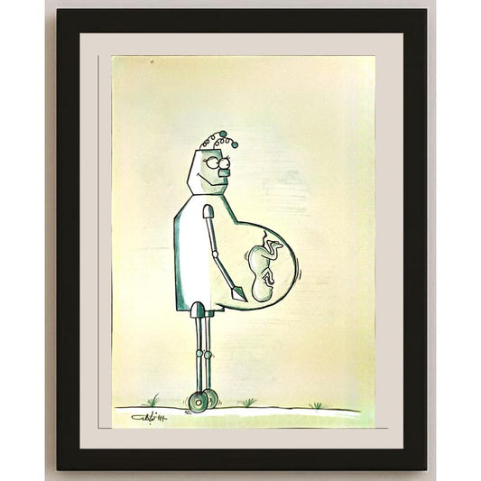 Hamed Nabahat 29x21cm Orijinal Karikatür BOD06384