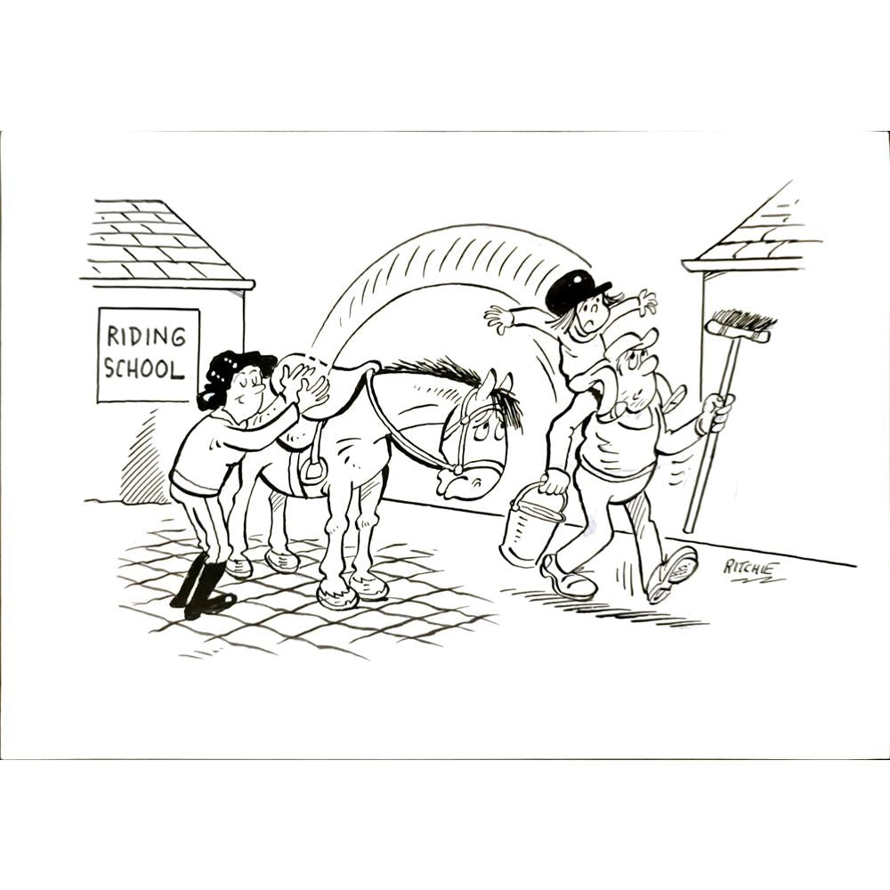 Bill Ritchie 29x21cm Orijinal Karikatür BOD06386