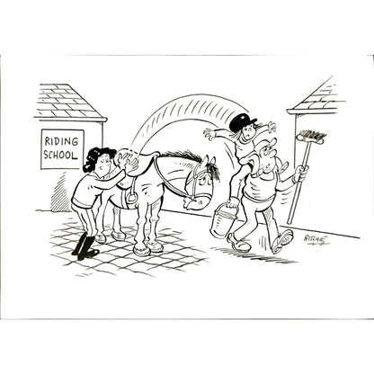 Bill Ritchie 29x21cm Orijinal Karikatür BOD06386