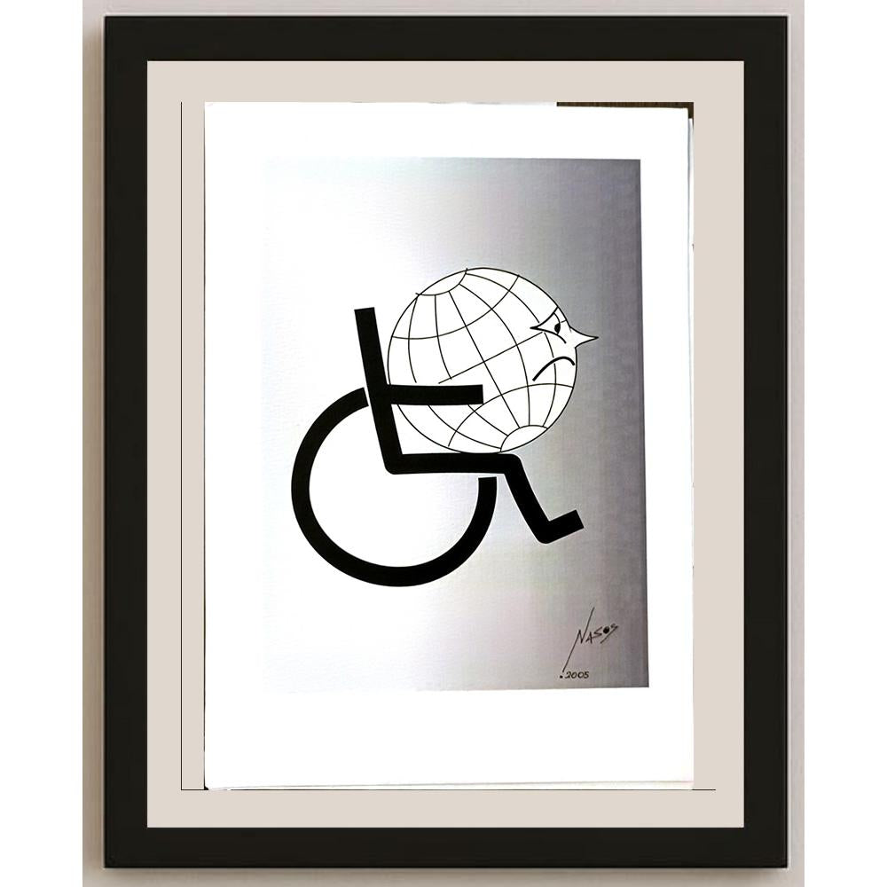 Athanassios Efthimiadis 29x21cm Orijinal Karikatür BOD06388