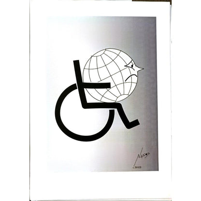 Athanassios Efthimiadis 29x21cm Orijinal Karikatür BOD06388