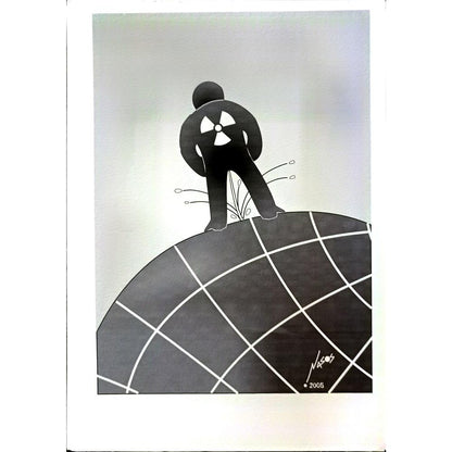 Athanassios Efthimiadis 29x21cm Orijinal Karikatür BOD06389