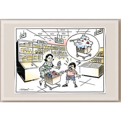 Deccan Chronicle 26x19cm Orijinal Karikatür BOD06390
