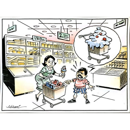 Deccan Chronicle 26x19cm Orijinal Karikatür BOD06390