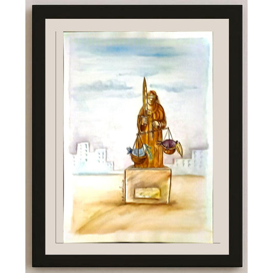 Amin Roshanpour 29x21cm Orijinal Karikatür BOD06393