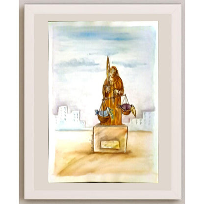 Amin Roshanpour 29x21cm Orijinal Karikatür BOD06393