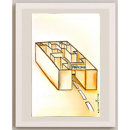 Amin Roshanpour 29x21cm Orijinal Karikatür BOD06395