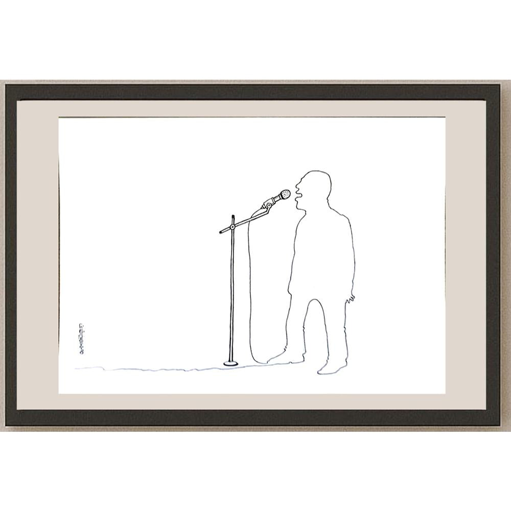 Mohammad Amin Aghaey 29x21cm Orijinal Karikatür BOD06396