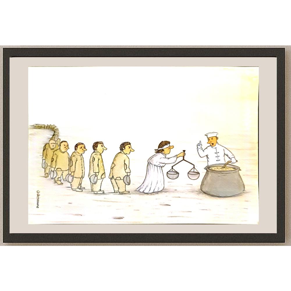 Mohammad Amin Aghaey 29x21cm Orijinal Karikatür BOD06397
