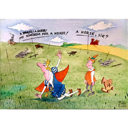 Marian Serban 29x21cm Orijinal Karikatür BOD06401