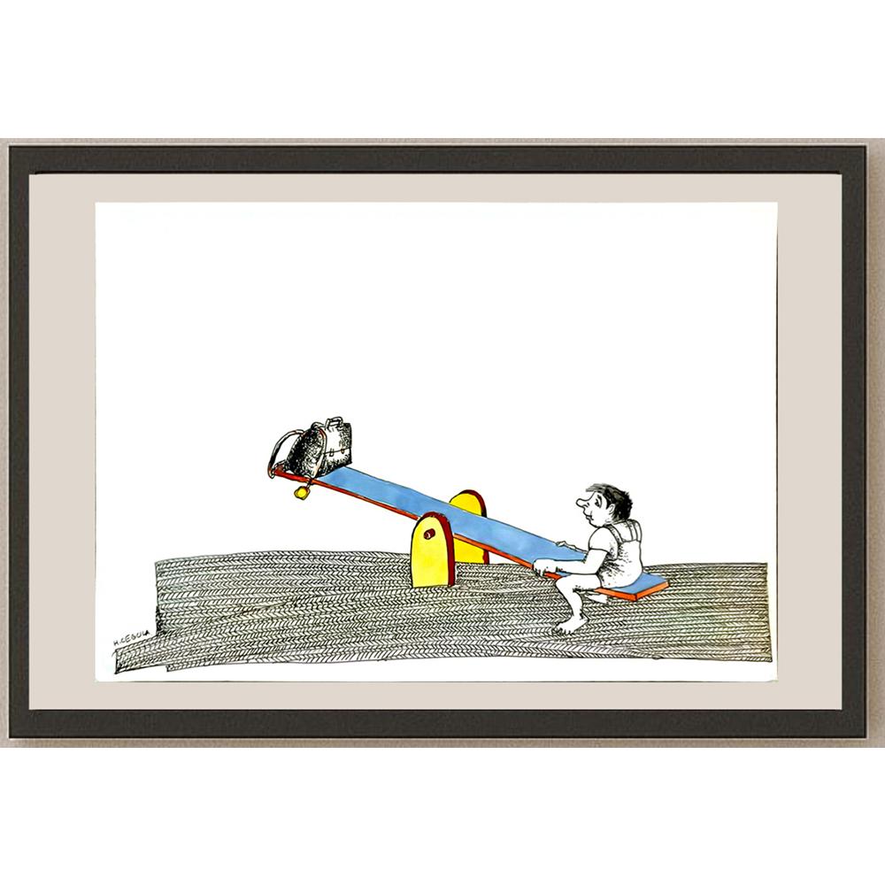 Henryk Cebula 29x21cm Orijinal Karikatür BOD06408