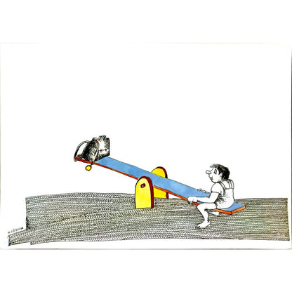 Henryk Cebula 29x21cm Orijinal Karikatür BOD06408