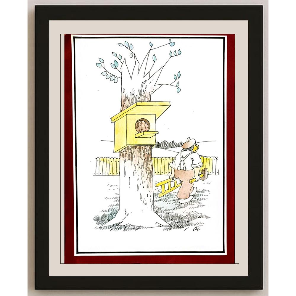 Mihail Ciubotaru 29x21cm Orijinal Karikatür BOD06411
