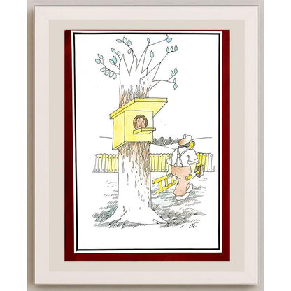 Mihail Ciubotaru 29x21cm Orijinal Karikatür BOD06411