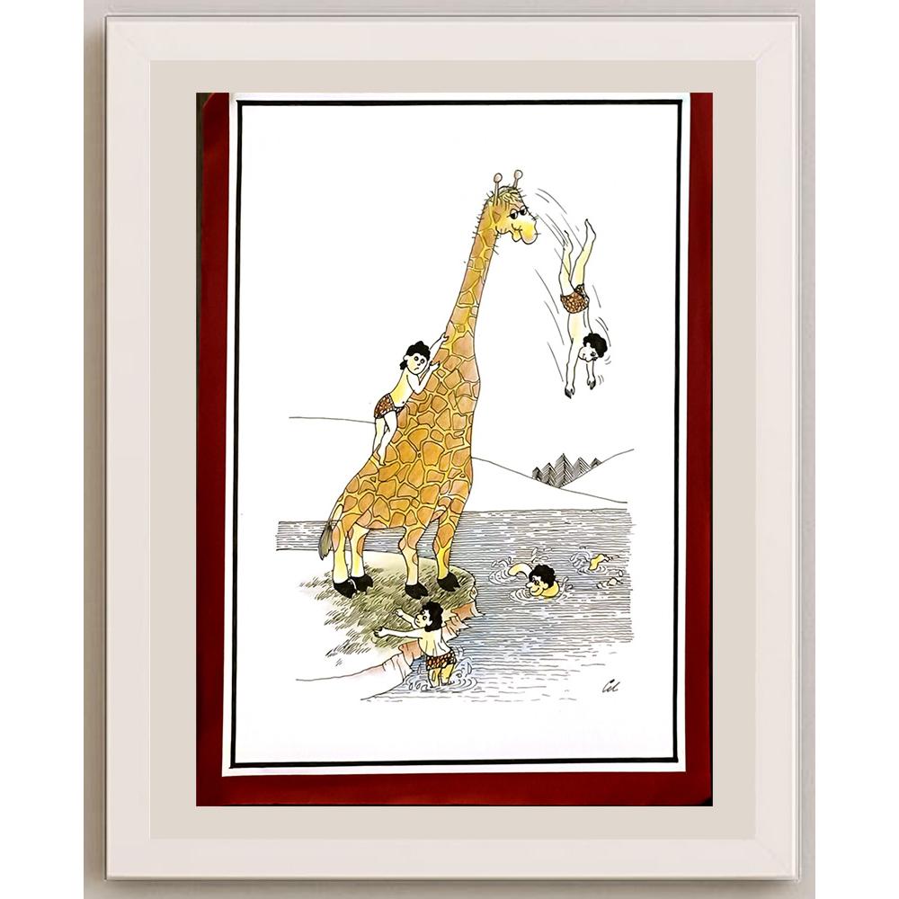 Mihail Ciubotaru 29x21cm Orijinal Karikatür BOD06413