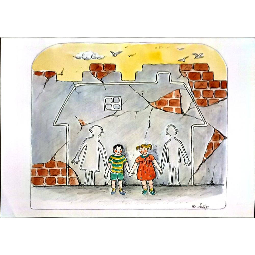 Irina Iosip 29x21cm Orijinal Karikatür BOD06415