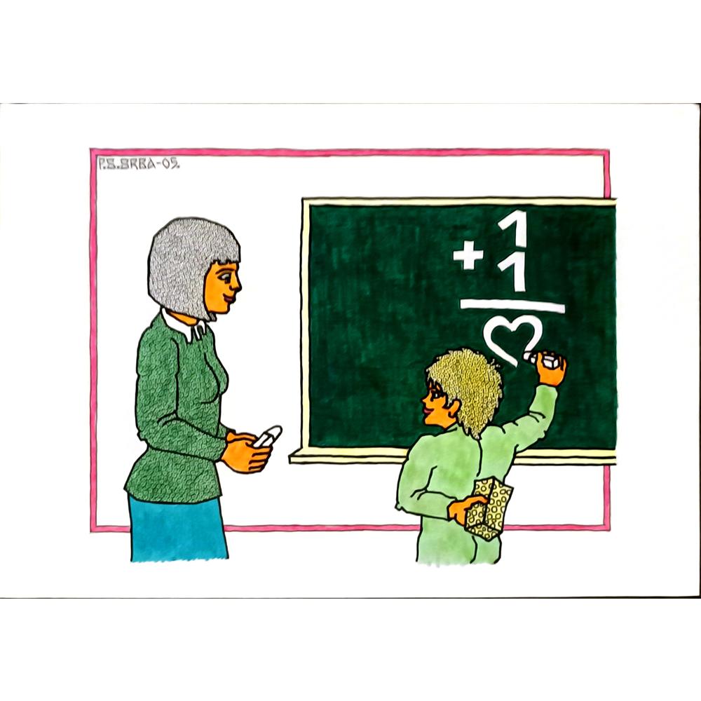 Predrag Srbljanin 29x21cm Orijinal Karikatür BOD06417