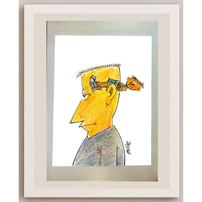 Slobodan Butir 29x21cm Orijinal Karikatür BOD06423