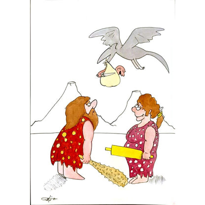 Hamed Nabahat 29x21cm Orijinal Karikatür BOD06432