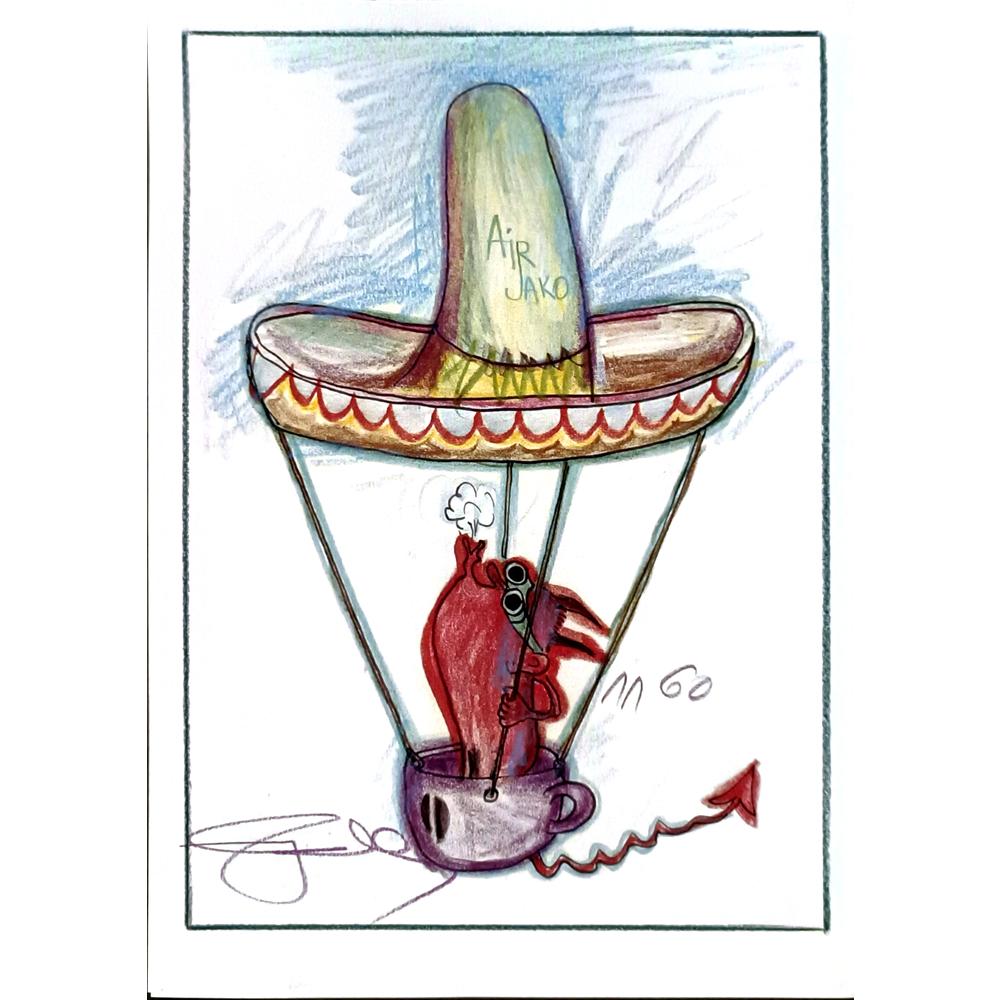 Davor Katunar 29x21cm Orijinal Karikatür BOD06433