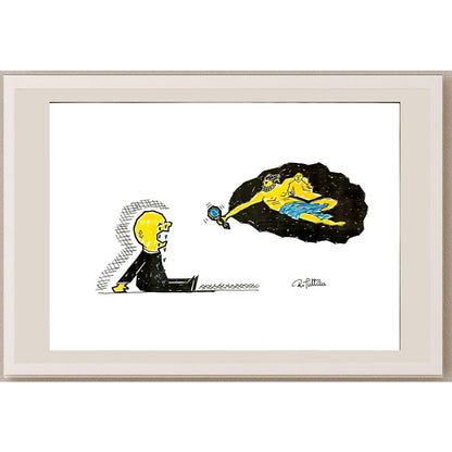 Reshad Sultanovic 29x21cm Orijinal Karikatür BOD06434