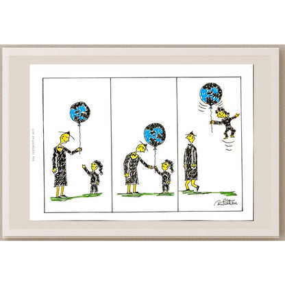 Reshad Sultanovic 29x21cm Orijinal Karikatür BOD06435