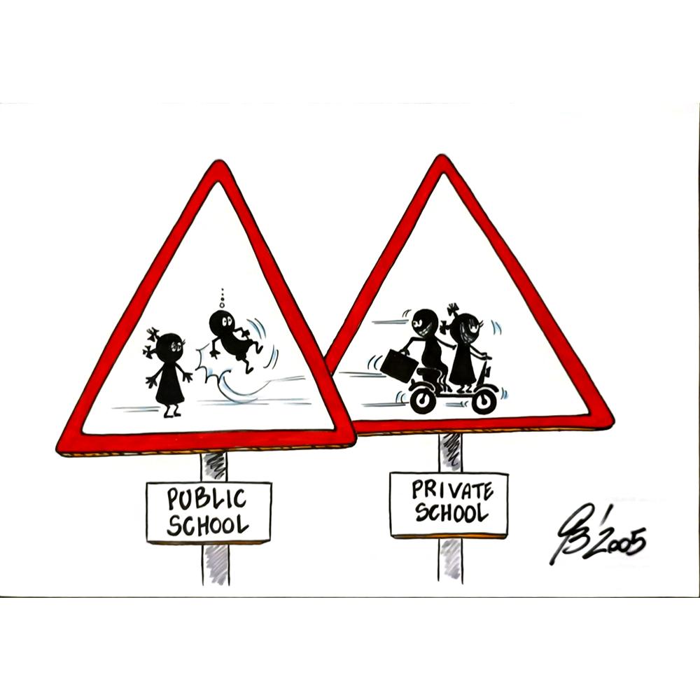 Giovanni Beduschi 29x21cm Orijinal Karikatür BOD06441