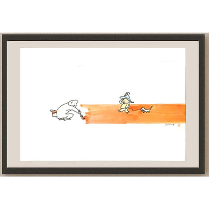 Wu Xi Hong 29x21cm Orijinal Karikatür BOD06446