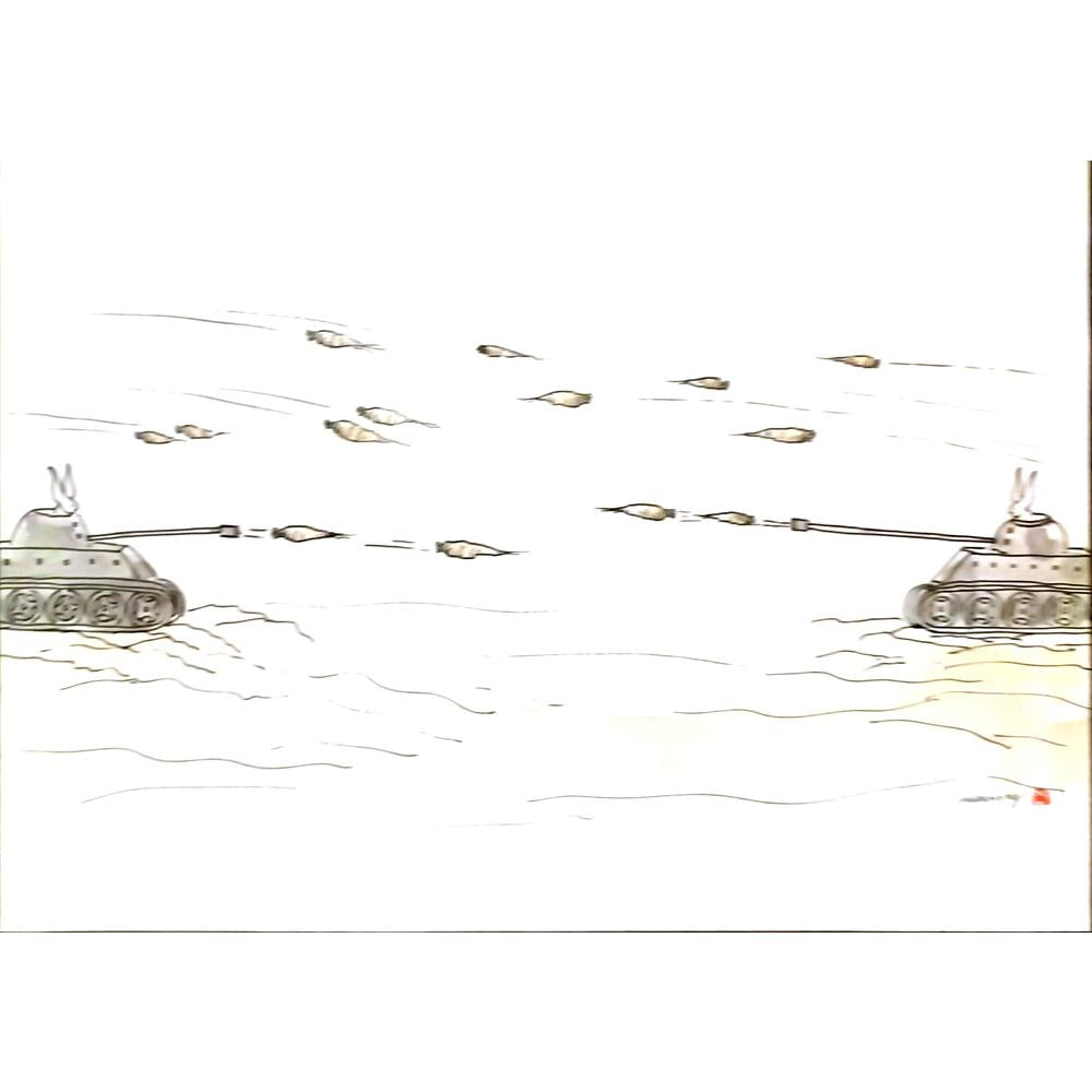 Wu Xi Hong 29x21cm Orijinal Karikatür BOD06447