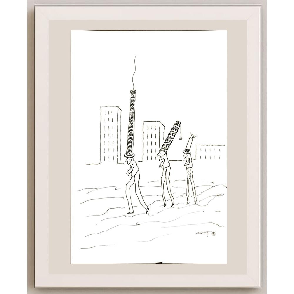 Wu Xi Hong 29x21cm Orijinal Karikatür BOD06448