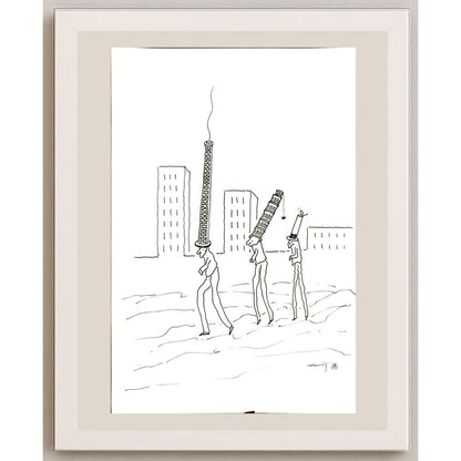 Wu Xi Hong 29x21cm Orijinal Karikatür BOD06448