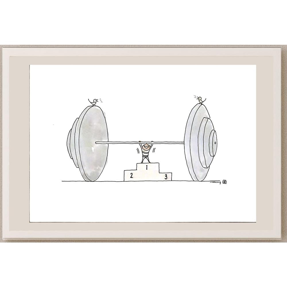 Wu Xi Hong 29x21cm Orijinal Karikatür BOD06449