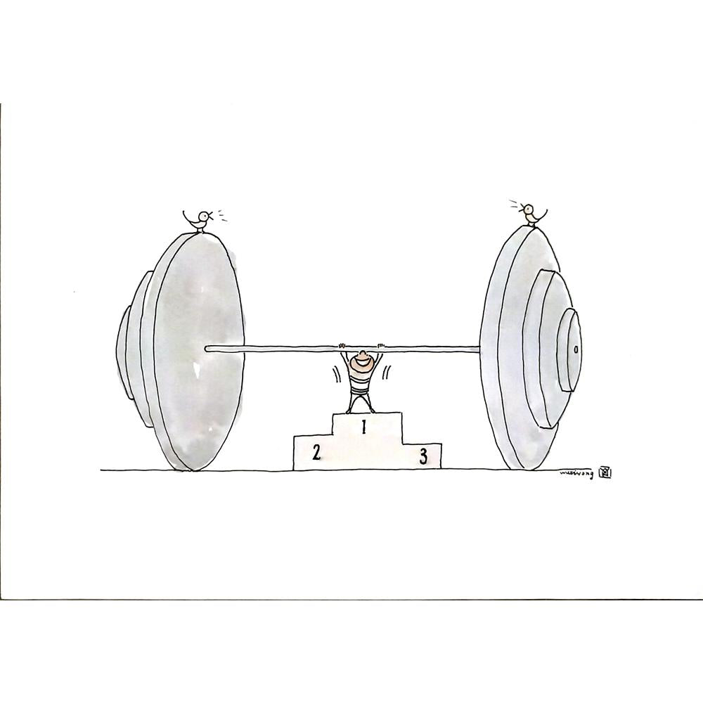Wu Xi Hong 29x21cm Orijinal Karikatür BOD06449