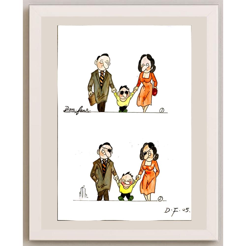 Ji Xing Xia 29x21cm Orijinal Karikatür BOD06451