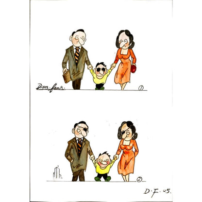 Ji Xing Xia 29x21cm Orijinal Karikatür BOD06451