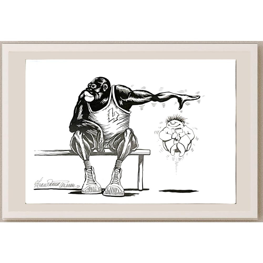Goran Celicanin 29x21cm Orijinal Karikatür BOD06454