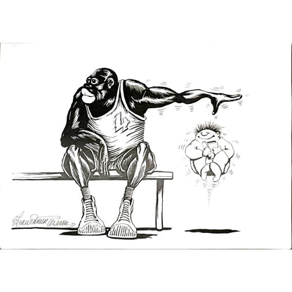 Goran Celicanin 29x21cm Orijinal Karikatür BOD06454